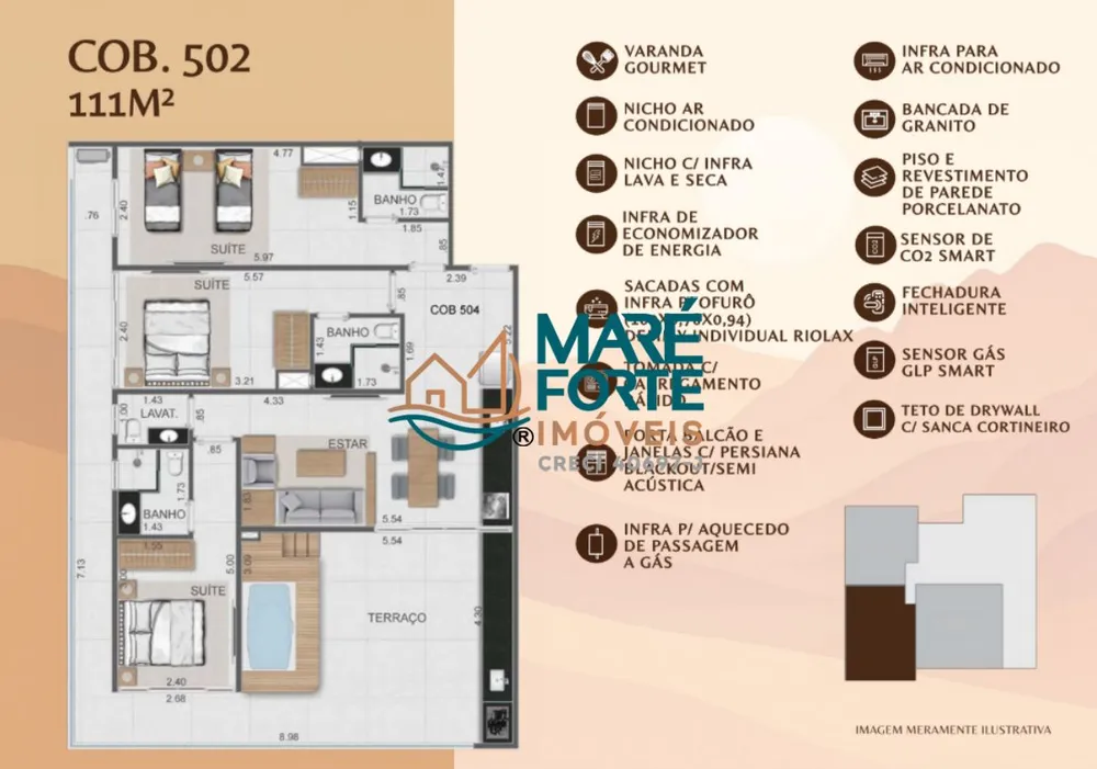 Apartamento, 2 quartos, 60 m² - Foto 3
