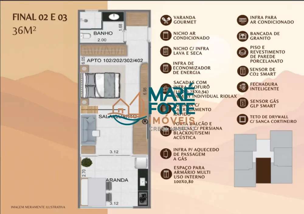 Apartamento, 2 quartos, 60 m² - Foto 4