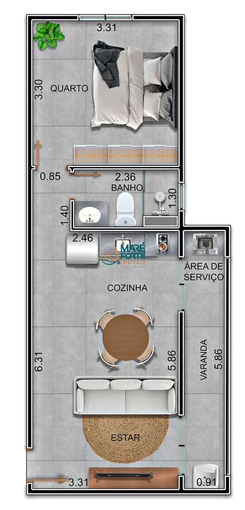 Apartamento, 42 m² - Foto 7