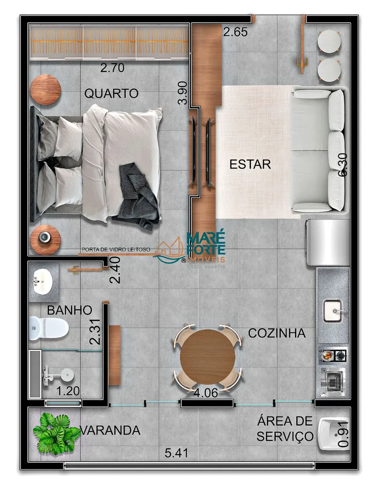 Apartamento, 42 m² - Foto 12