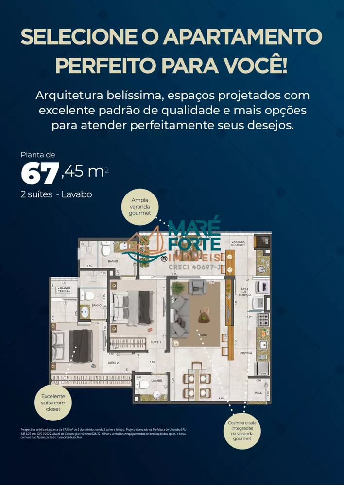 Apartamento, 2 quartos, 67 m² - Foto 10