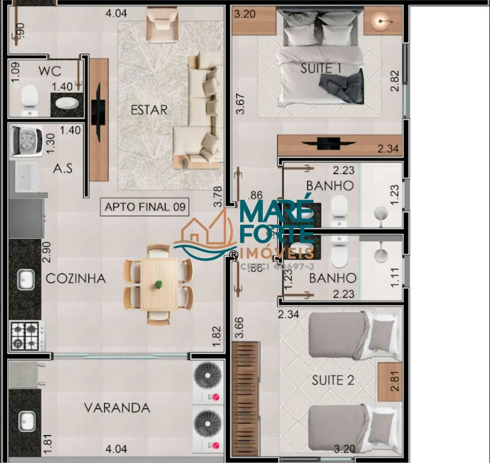 Apartamento, 2 quartos, 70 m² - Foto 13