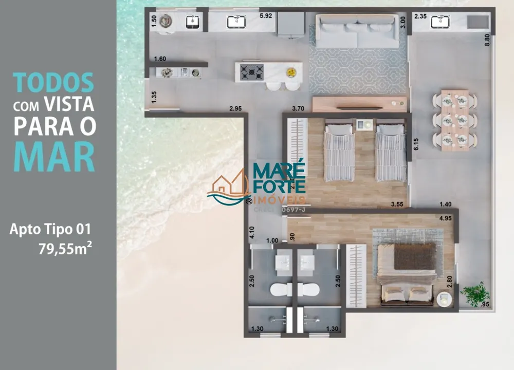 Apartamento, 1 quarto, 44 m² - Foto 8