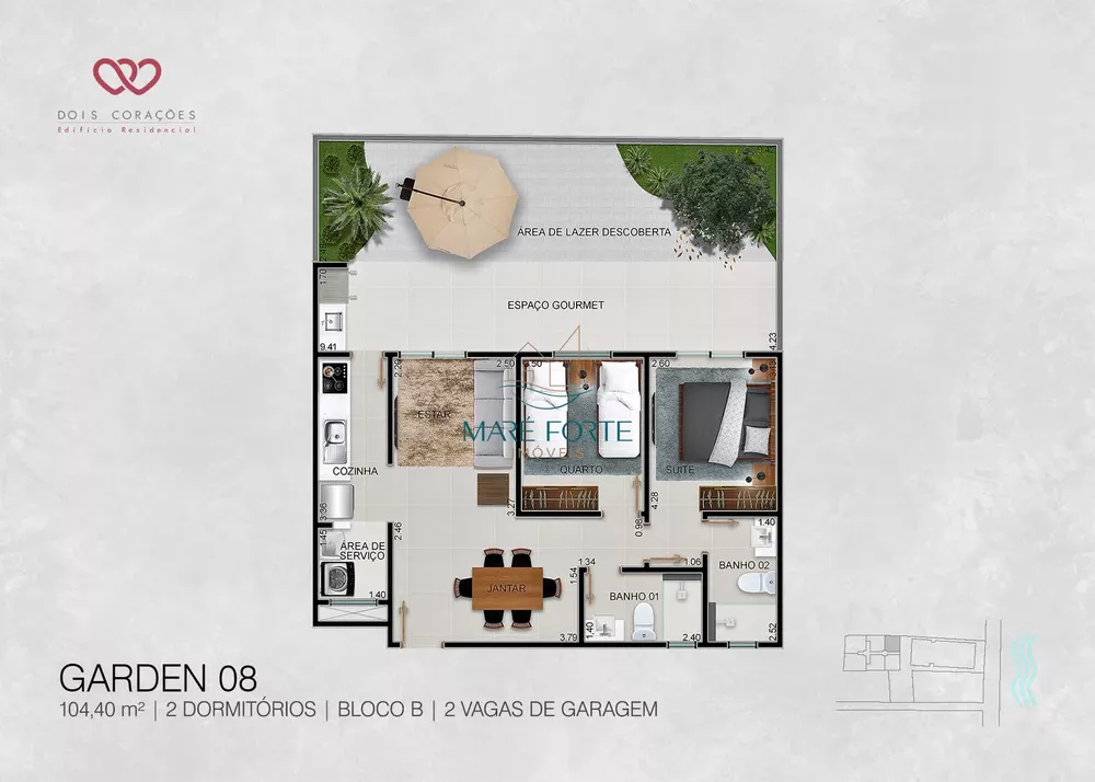 Apartamento à venda com 2 quartos, 80m² - Foto 4