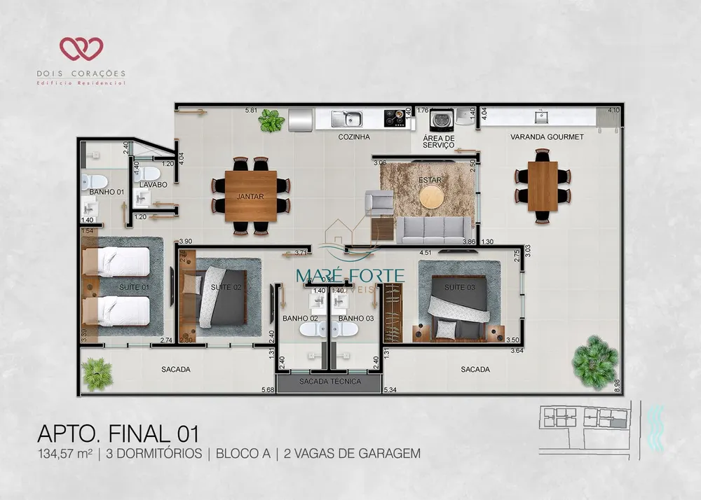 Apartamento, 2 quartos, 80 m² - Foto 9