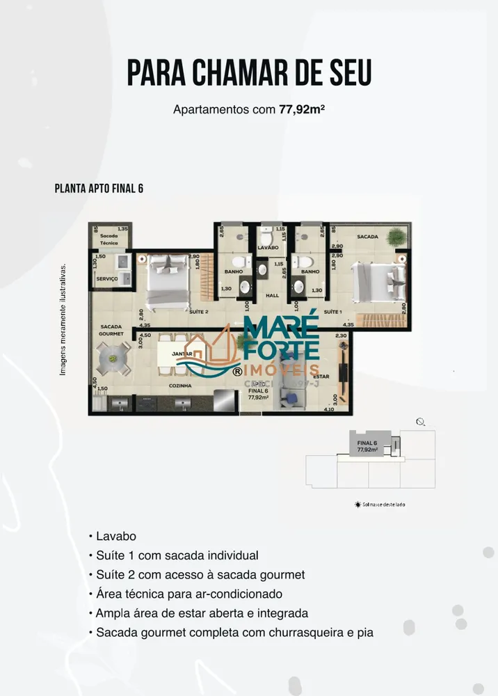 Apartamento, 2 quartos, 91 m² - Foto 1
