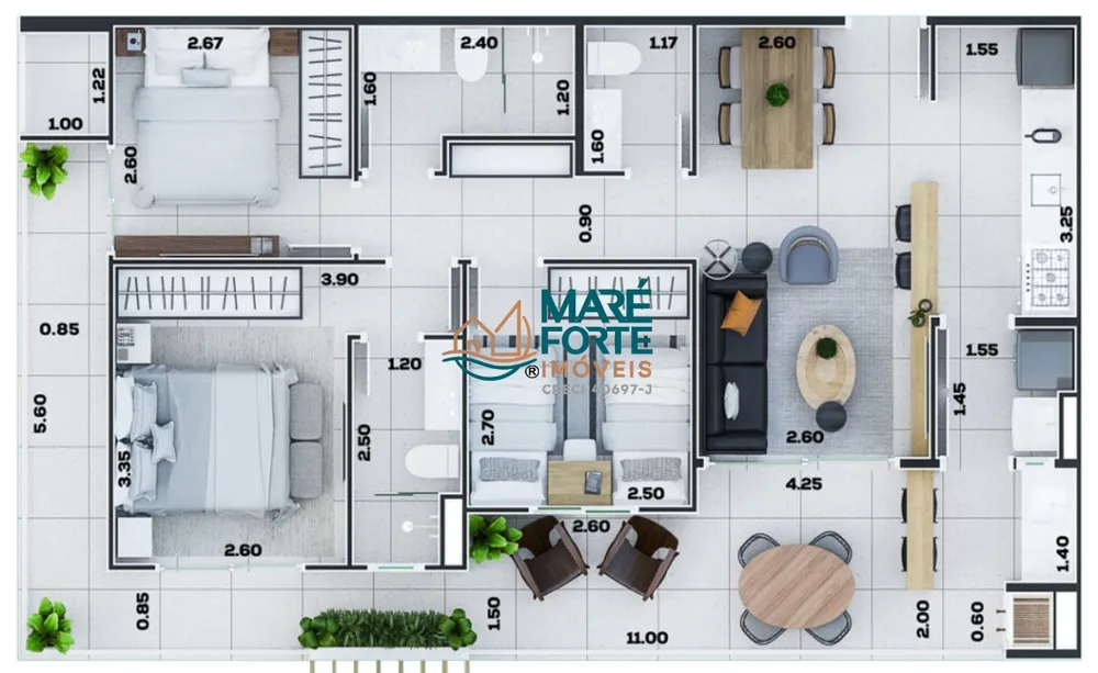 Apartamento, 3 quartos, 86 m² - Foto 2