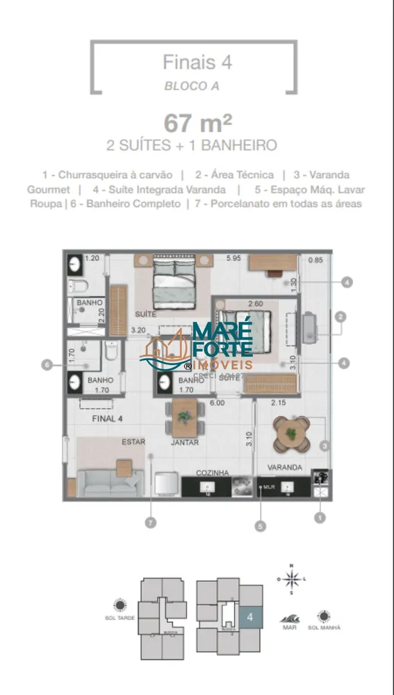 Apartamento, 2 quartos, 63 m² - Foto 6