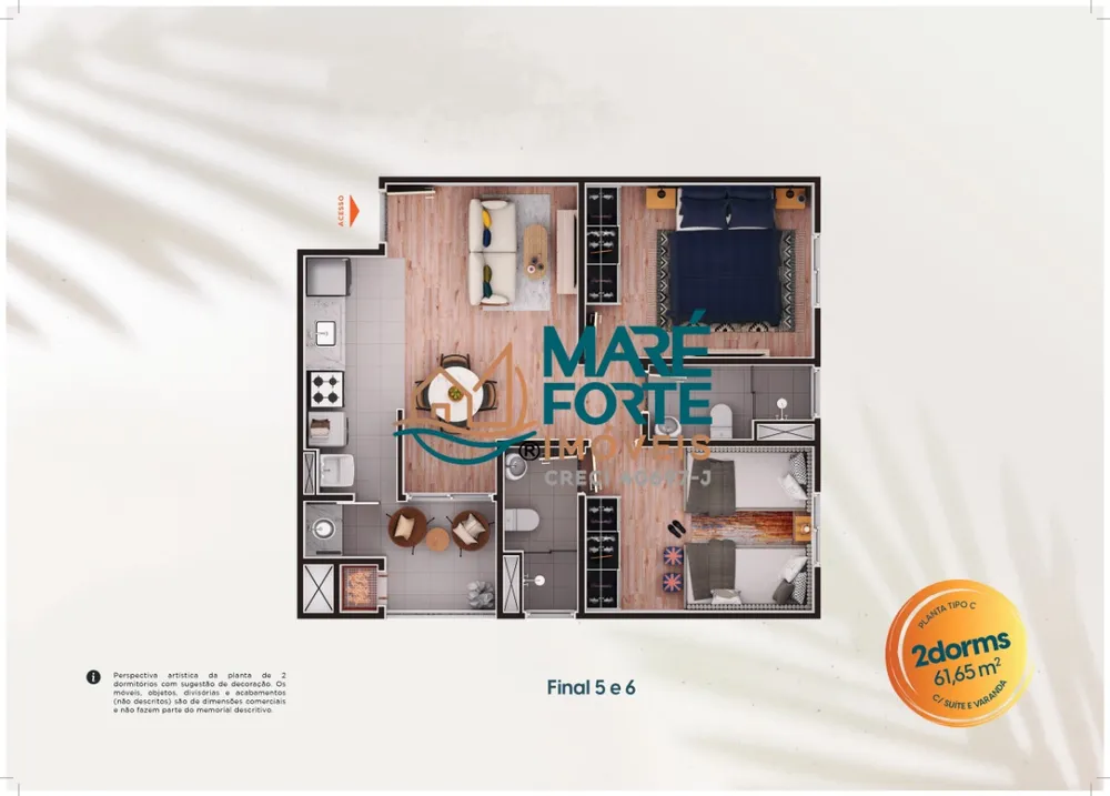 Apartamento, 2 quartos, 61 m² - Foto 7
