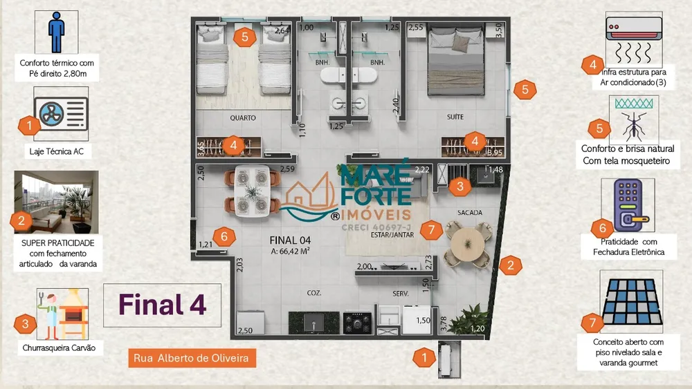 Apartamento, 2 quartos, 66 m² - Foto 5
