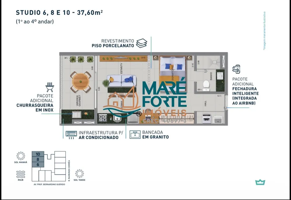 Apartamento, 1 quarto, 35 m² - Foto 4