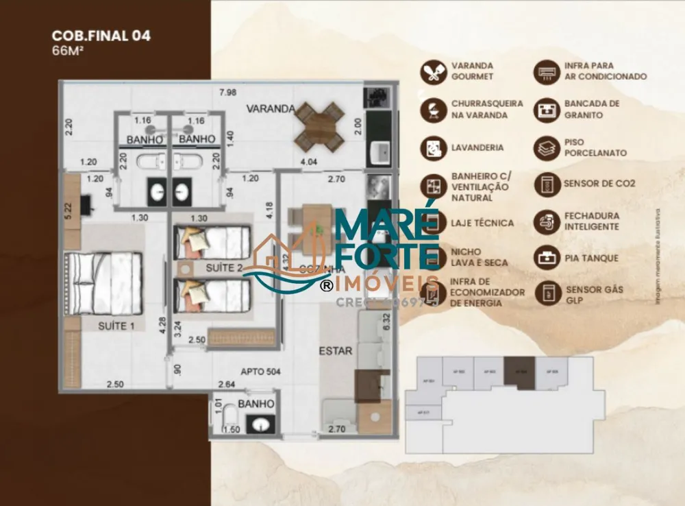 Apartamento, 2 quartos, 66 m² - Foto 14