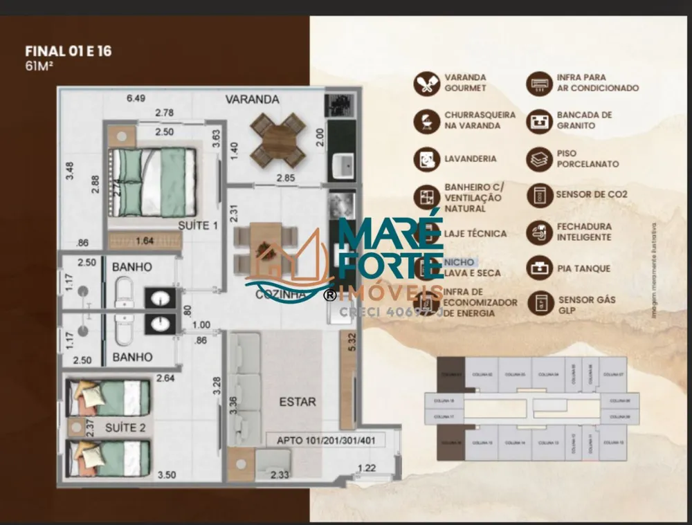 Apartamento, 2 quartos, 66 m² - Foto 8