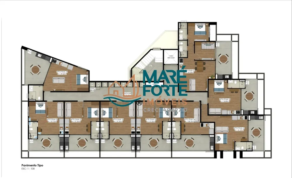 Apartamento, 1 quarto, 37 m² - Foto 9