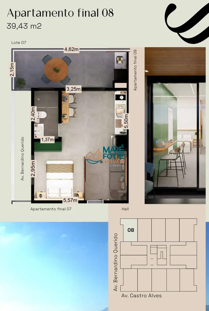 Apartamento, 1 quarto, 36 m² - Foto 7