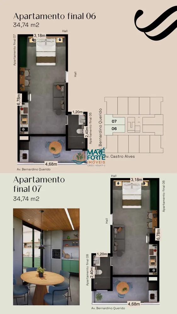 Apartamento, 1 quarto, 36 m² - Foto 6