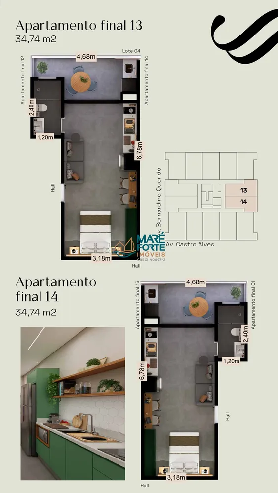 Apartamento, 1 quarto, 36 m² - Foto 8