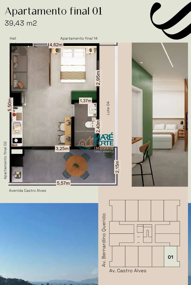Apartamento, 1 quarto, 36 m² - Foto 5