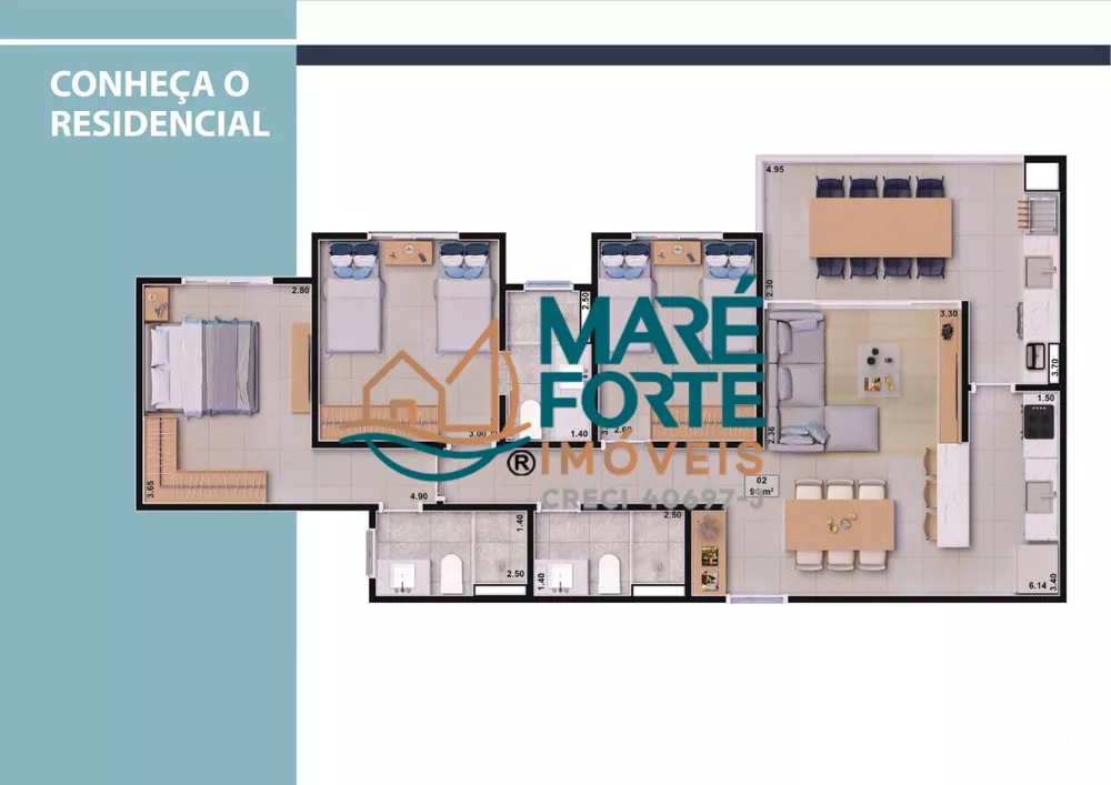 Apartamento, 3 quartos, 94 m² - Foto 6