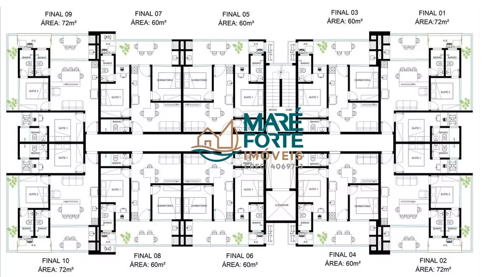 Apartamento, 2 quartos, 60 m² - Foto 3