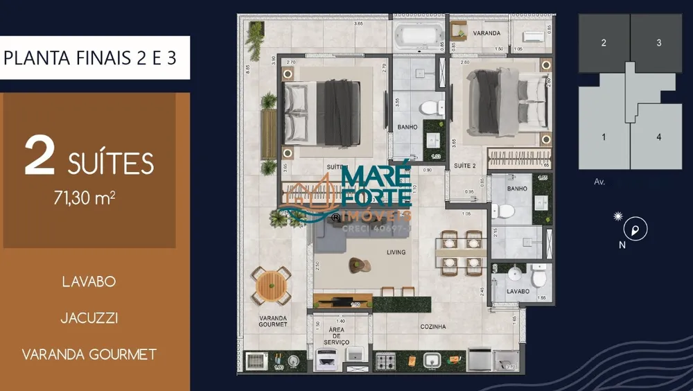 Apartamento, 2 quartos, 71 m² - Foto 8