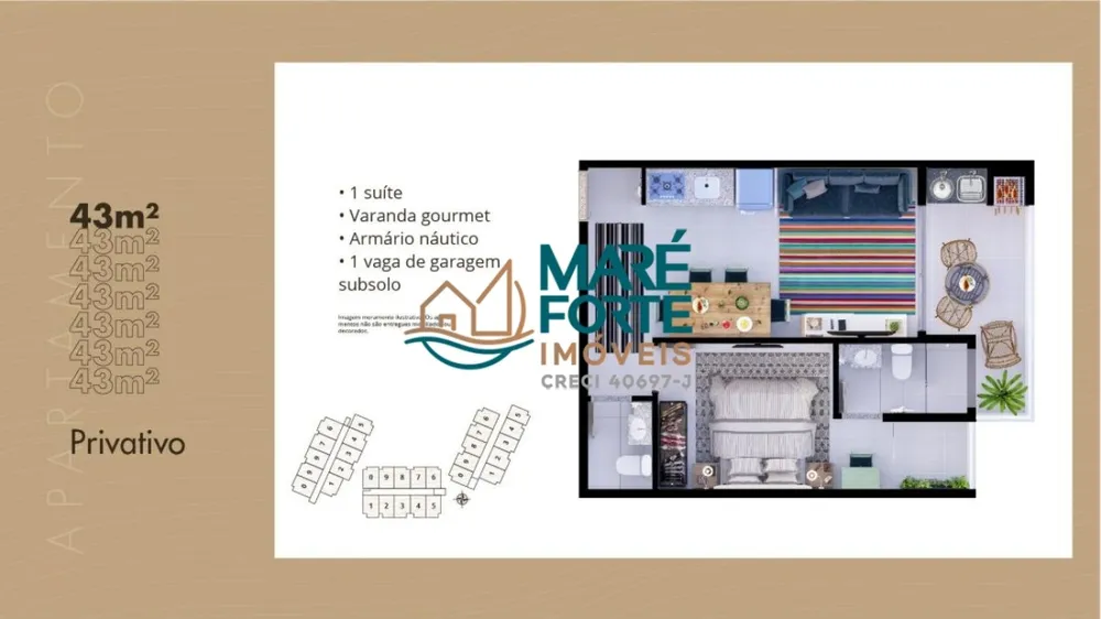 Apartamento, 1 quarto, 43 m² - Foto 4