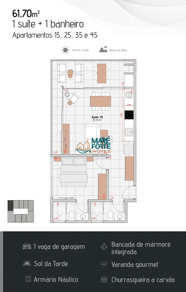 Apartamento, 2 quartos, 61 m² - Foto 16