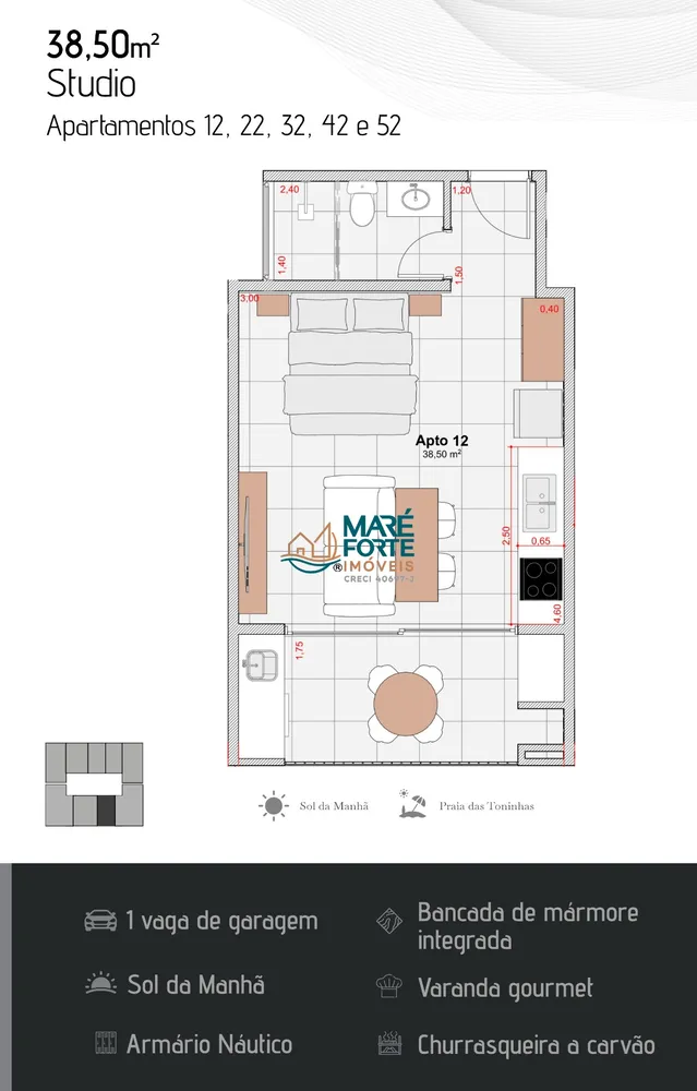 Apartamento, 2 quartos, 61 m² - Foto 13