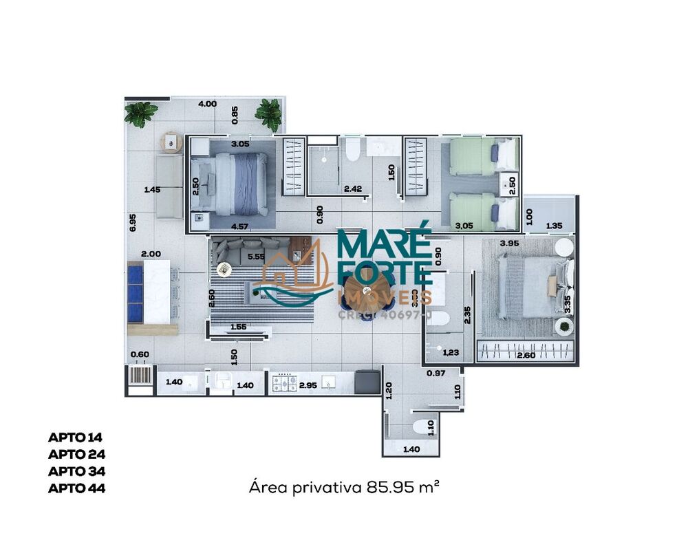 Apartamento, 3 quartos, 86 m² - Foto 11