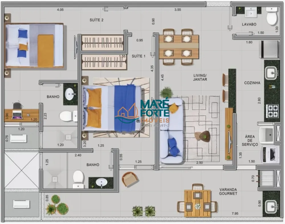 Apartamento, 2 quartos, 66 m² - Foto 4