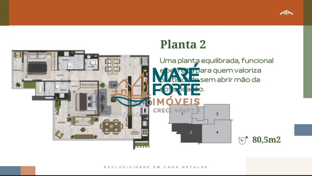 Apartamento, 2 quartos, 74 m² - Foto 1