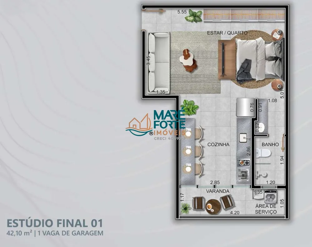 Apartamento, 42 m² - Foto 8