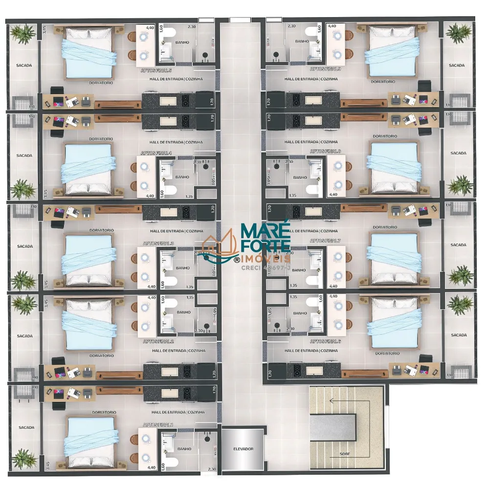 Apartamento, 1 quarto, 30 m² - Foto 5