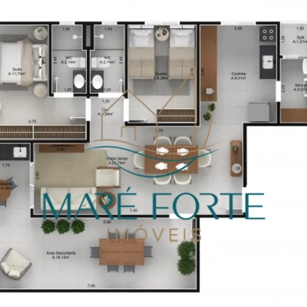Apartamento, 2 quartos, 61 m² - Foto 11