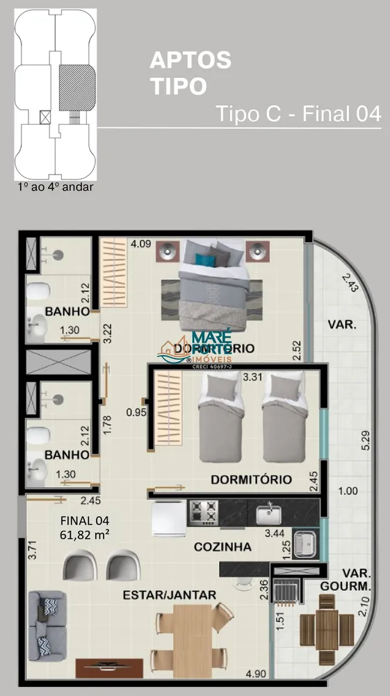Apartamento, 2 quartos, 72 m² - Foto 16
