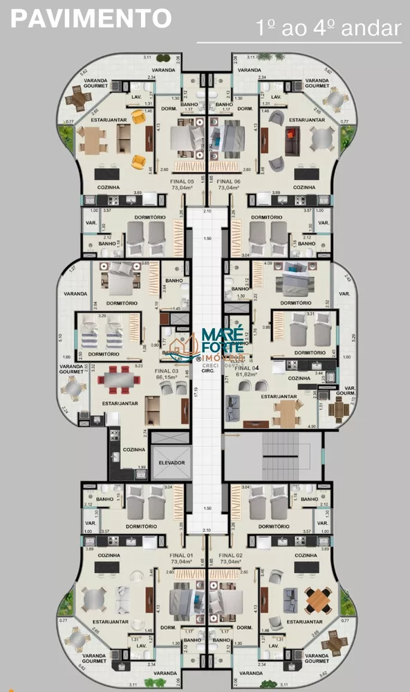 Apartamento, 2 quartos, 72 m² - Foto 3