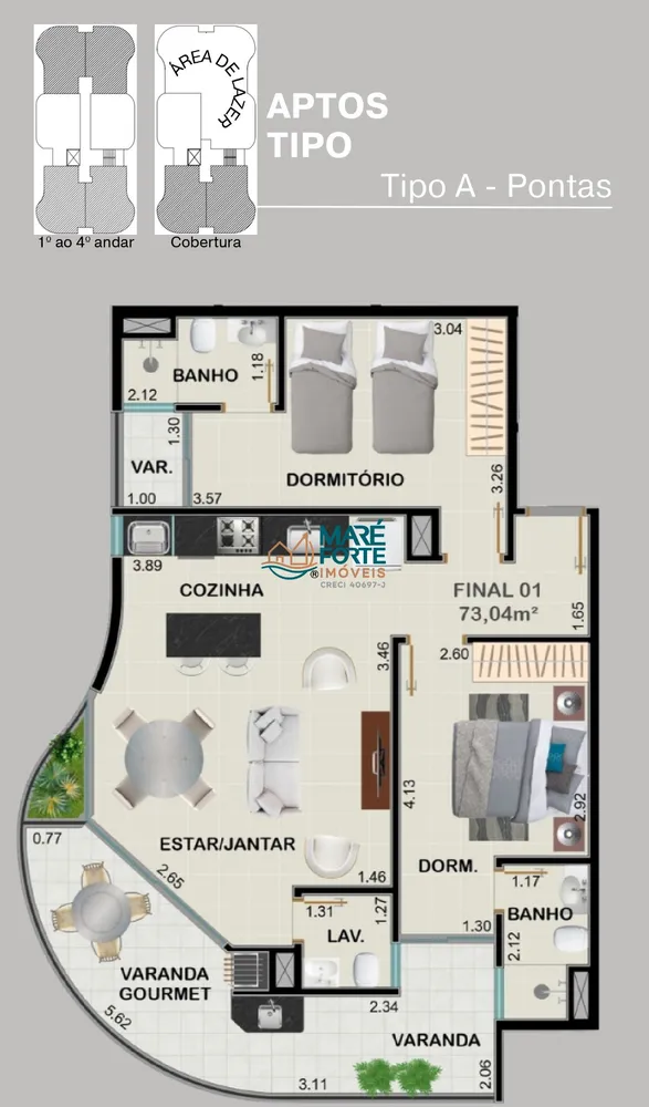 Apartamento, 2 quartos, 72 m² - Foto 9