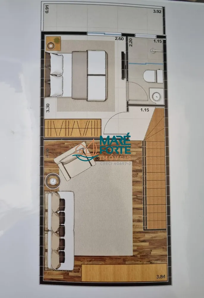 Apartamento, 2 quartos, 61 m² - Foto 1