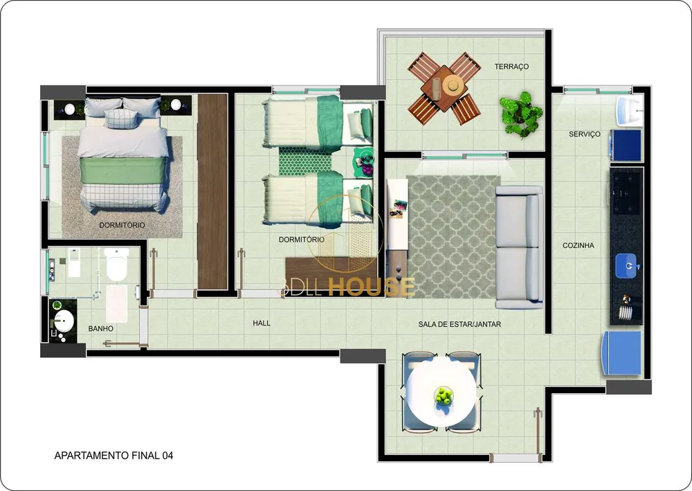 Apartamento, 2 quartos, 60 m² - Foto 4