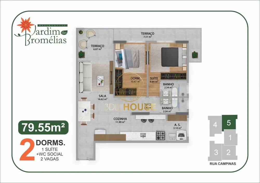 Apartamento, 2 quartos, 79 m² - Foto 7