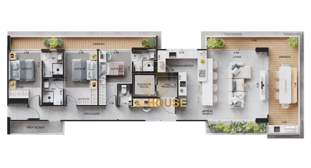 Apartamento, 3 quartos, 150 m² - Foto 13