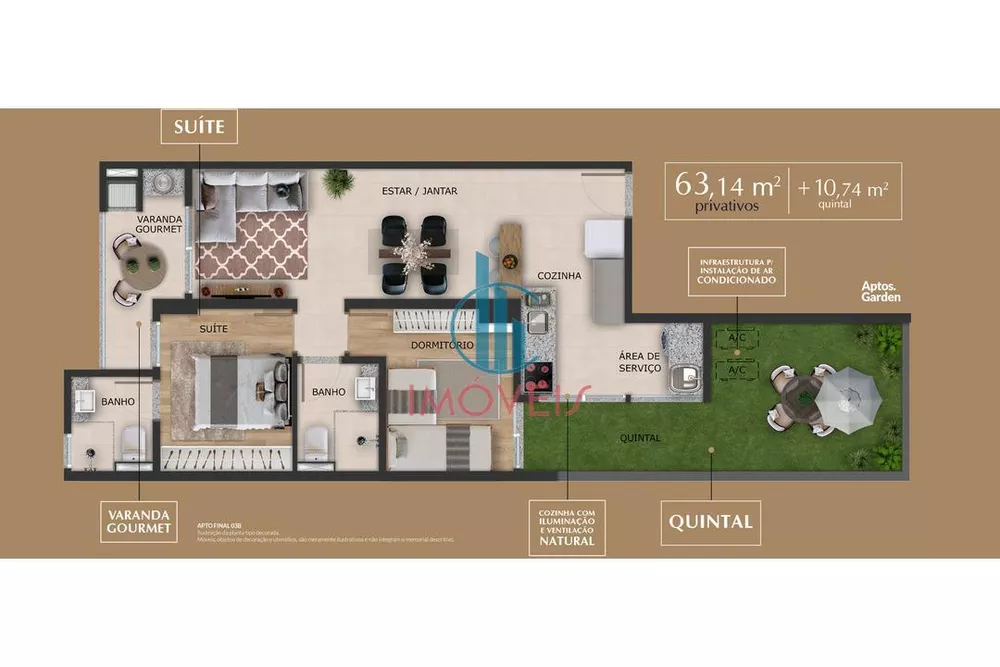 Apartamento, 2 quartos, 102 m² - Foto 3