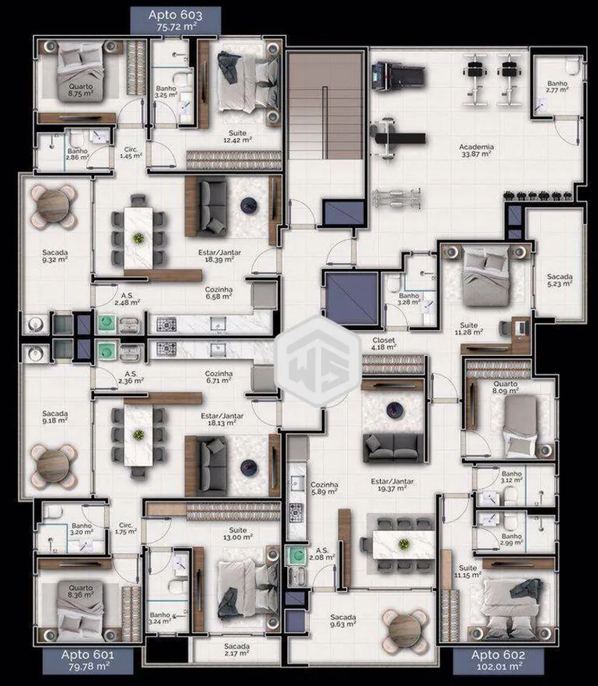 Apartamento, 2 quartos, 79 m² - Foto 6