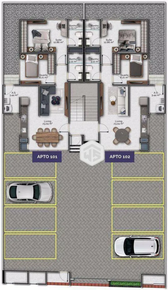 Apartamento, 2 quartos, 67 m² - Foto 2