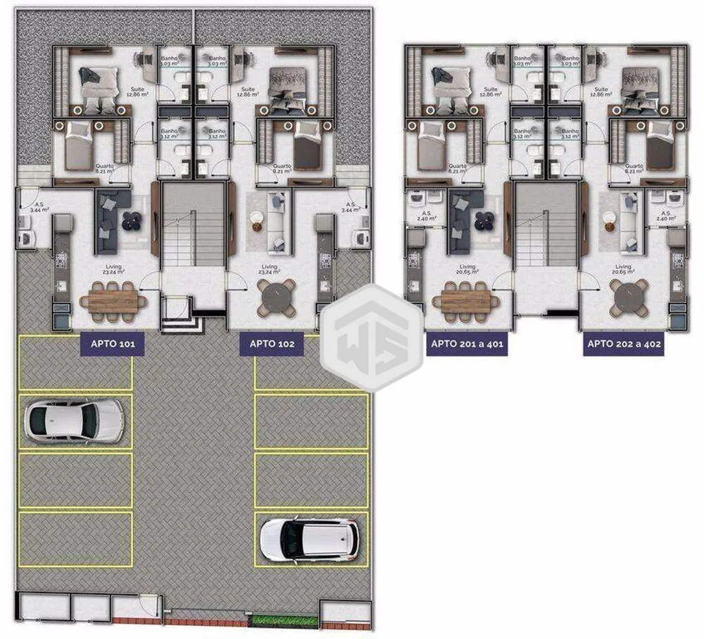 Apartamento, 2 quartos, 67 m² - Foto 4