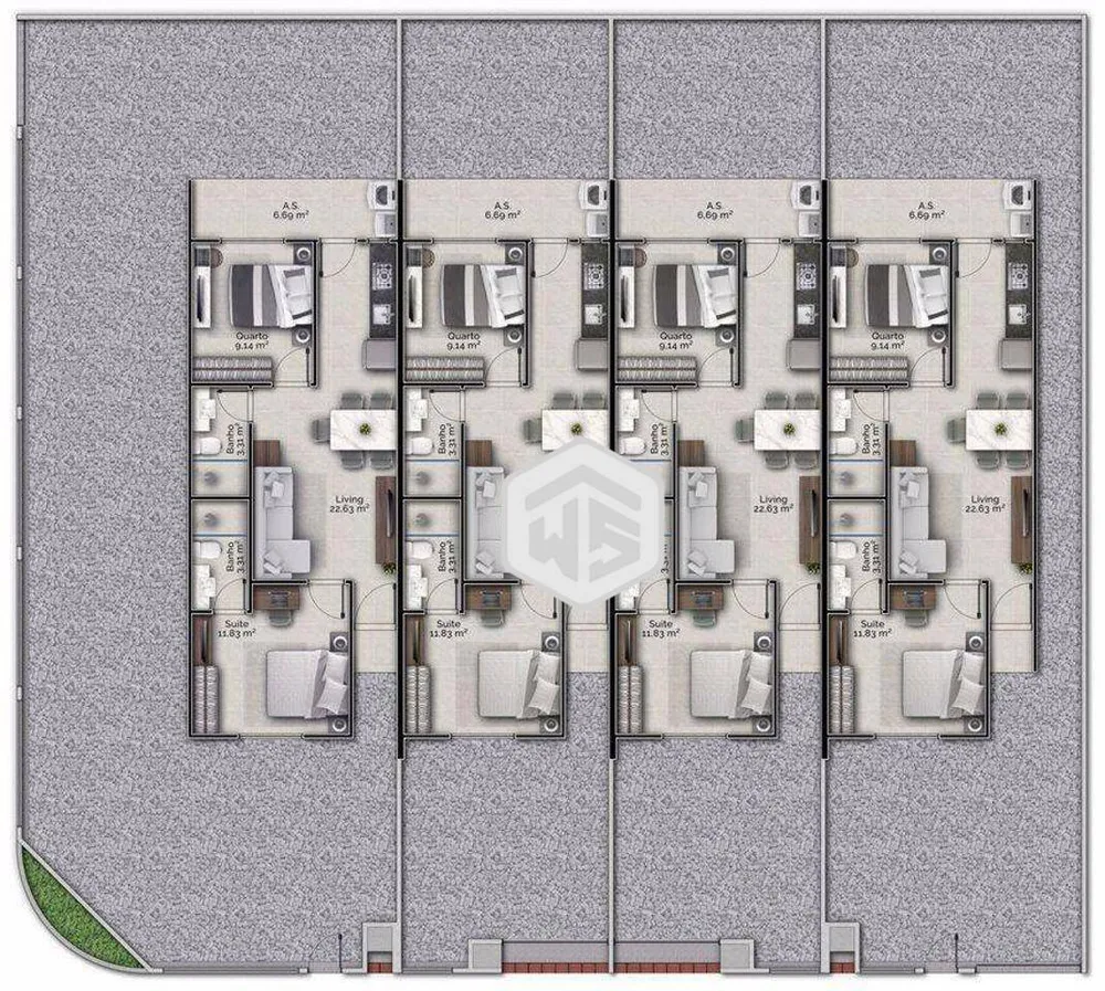 Casa de Condomínio, 2 quartos - Foto 8