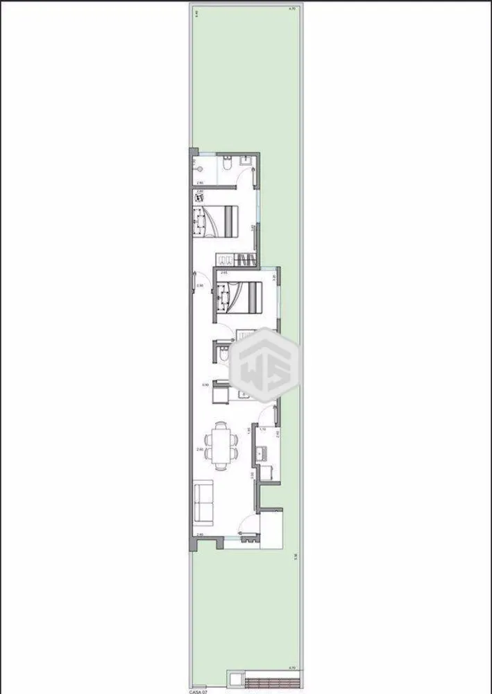 Casa, 2 quartos, 60 m² - Foto 3