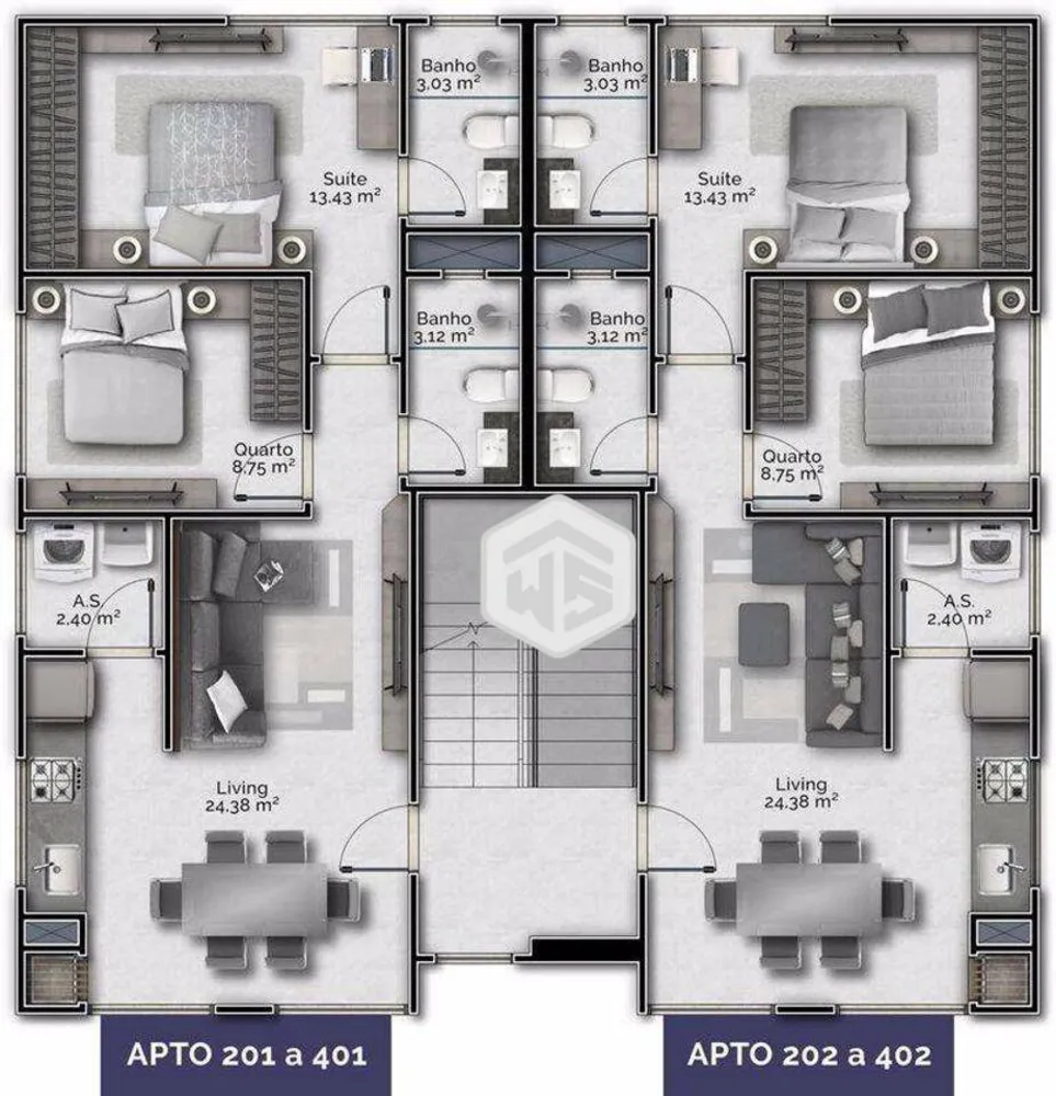 Apartamento, 2 quartos, 67 m² - Foto 4
