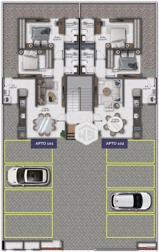 Apartamento, 2 quartos, 67 m² - Foto 4
