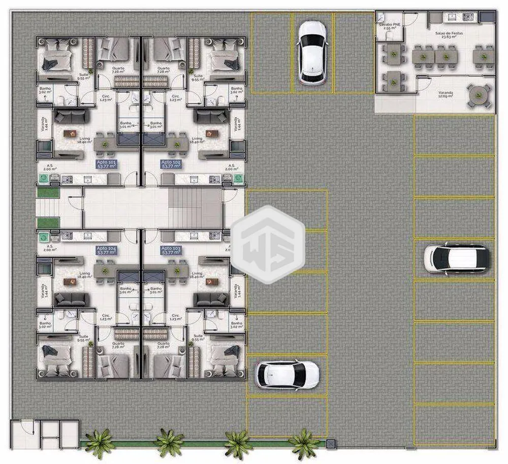 Apartamento, 2 quartos, 54 m² - Foto 4
